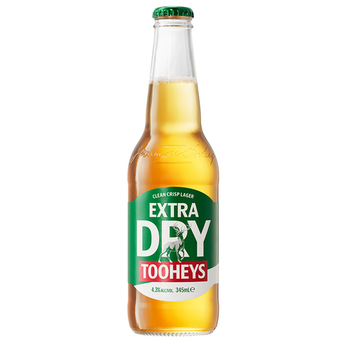 Tooheys Extra Dry Bottles 345ml