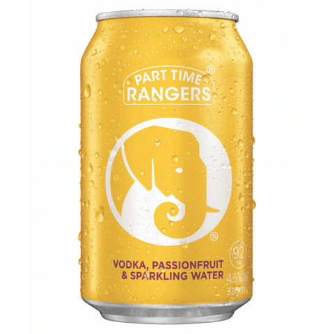 Part Time Rangers Yellow Elephant Vodka Passionfruit