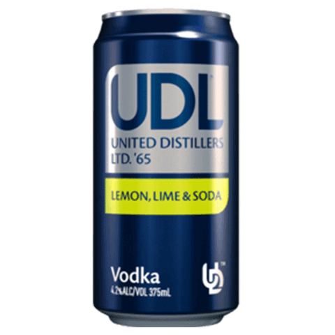 UDL Vodka Lemon Lime & Soda 375ml